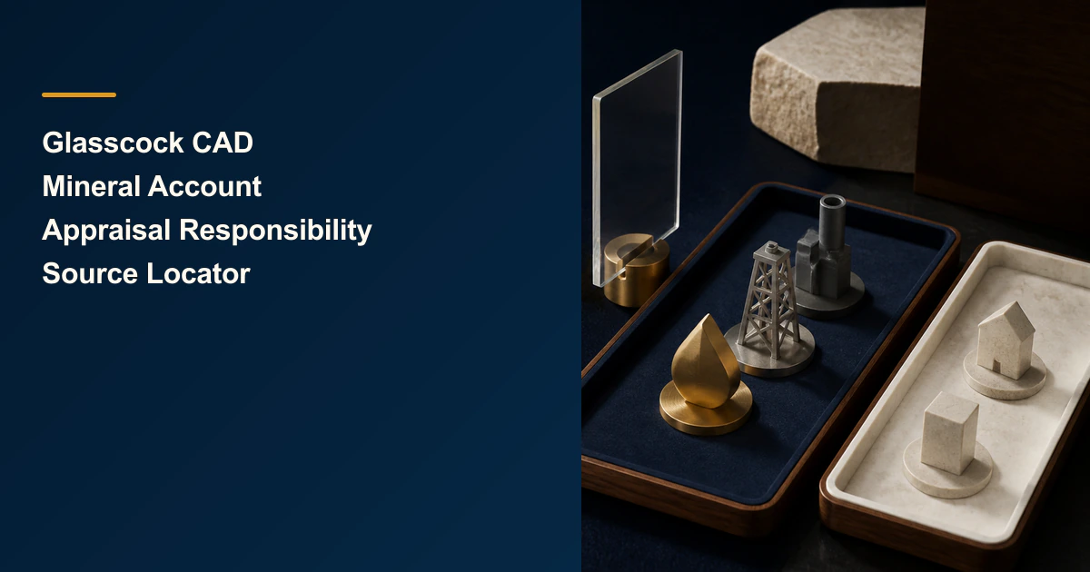 Glasscock CAD Mineral Account Appraisal Responsibility Source Locator