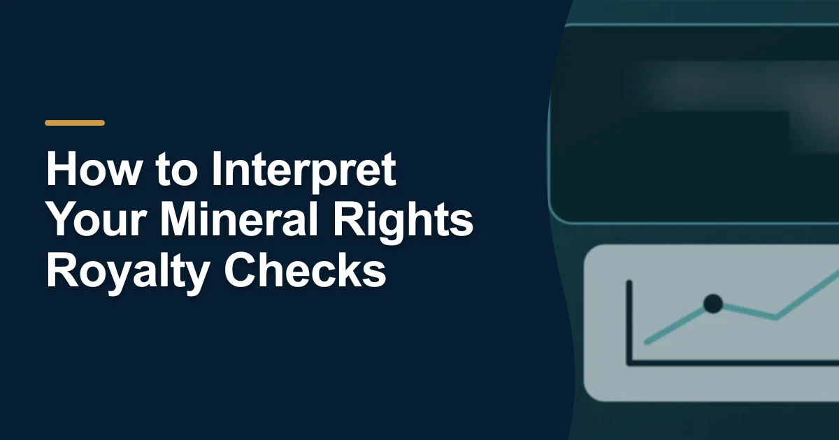MRX article cover with the title “How to Interpret Your Mineral Rights Royalty Checks”.