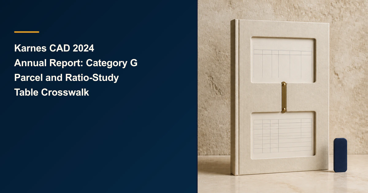 Karnes CAD cover with two table windows in an ivory binder