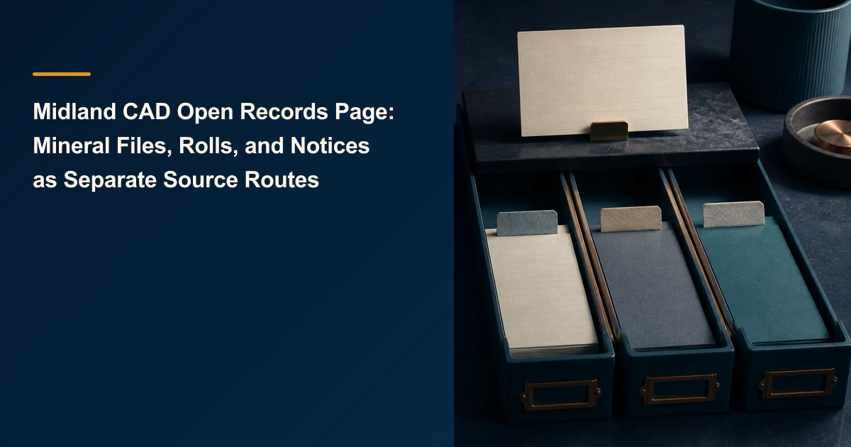 Midland CAD cover with three separate card-file drawers