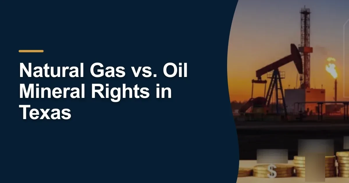 MRX article cover with the title “Natural Gas vs. Oil Mineral Rights in Texas”.
