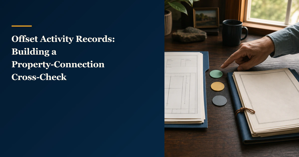 A regulatory well record, private property folder, and three status tokens appear beside the exact article title.