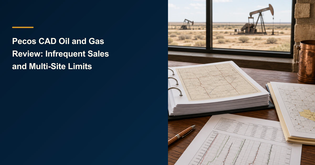 Pecos CAD Oil and Gas Review: Infrequent Sales and Multi-Site Limits