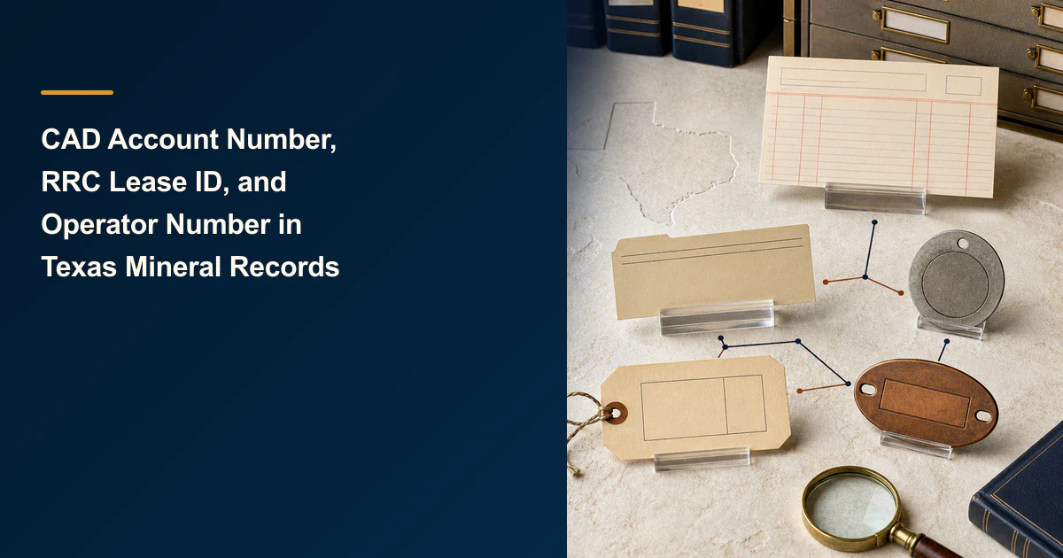 Mineral records cover with index cards, tags and a magnifier