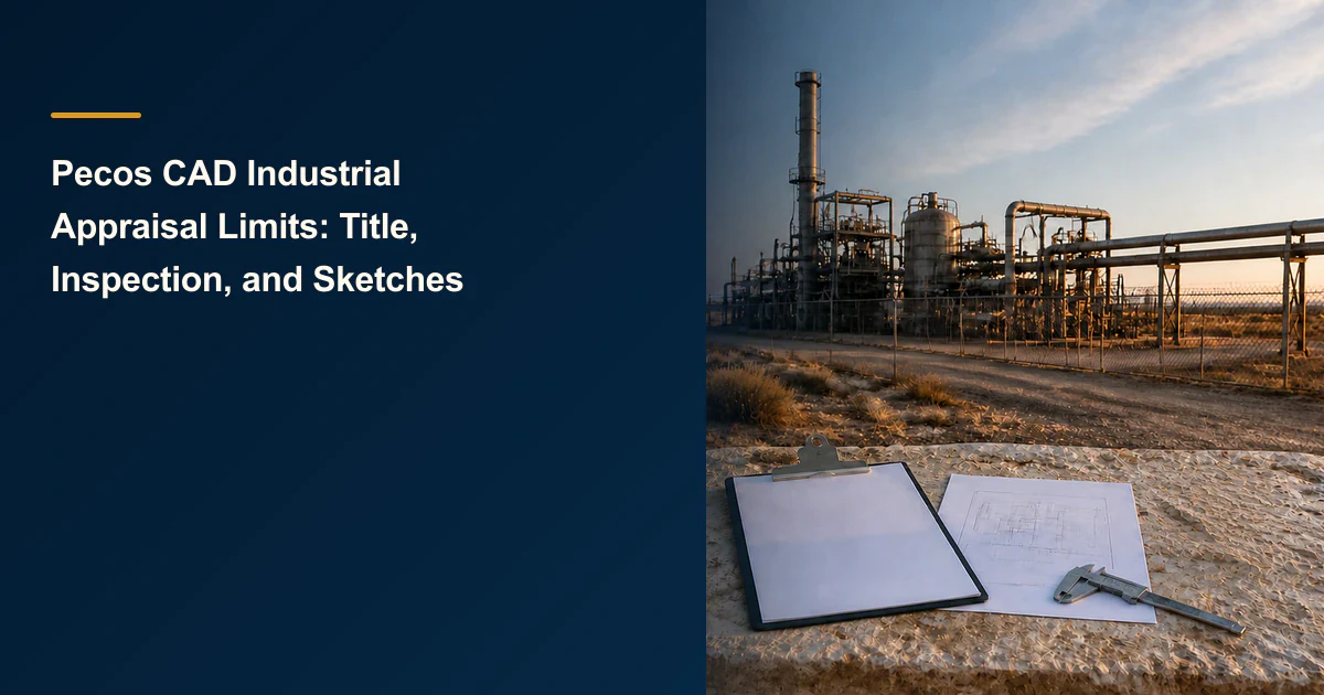 Pecos CAD Industrial Appraisal Limits: Title, Inspection, and Sketches