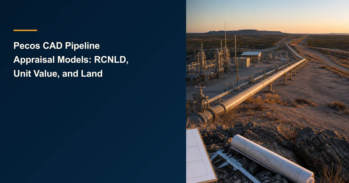 Pecos CAD Pipeline Appraisal Models: RCNLD, Unit Value, and Land