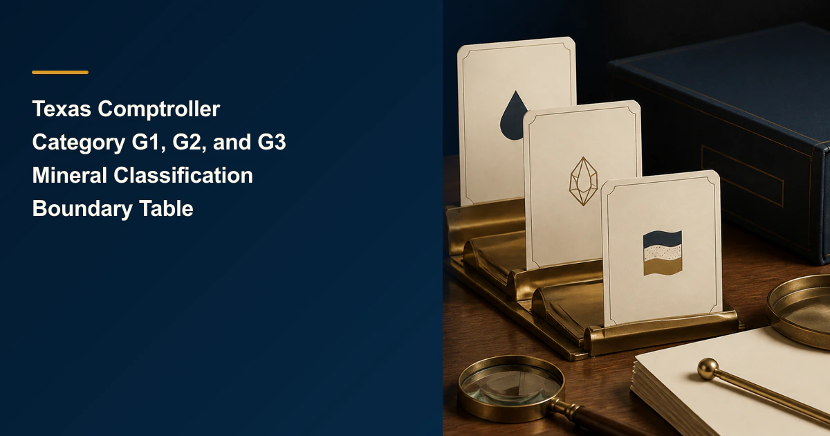 Mineral classification cover with three category cards