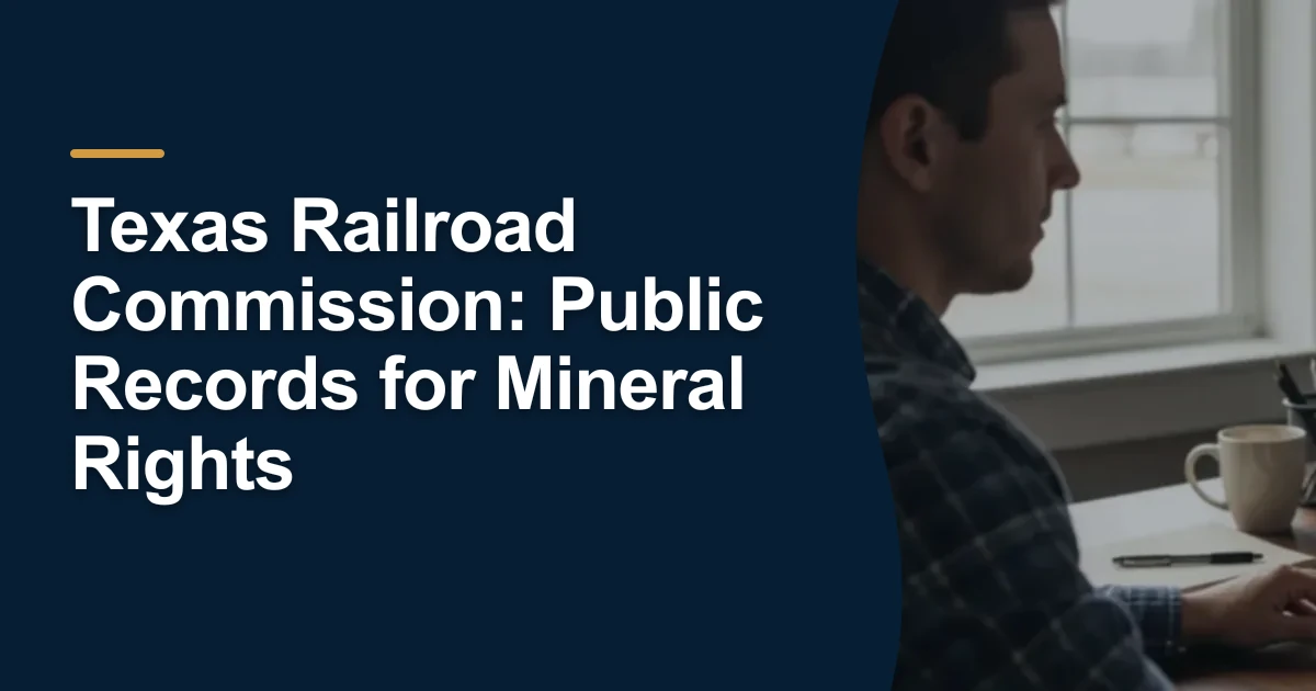 MRX article cover with the title “Texas Railroad Commission: Public Records for Mineral Rights”.