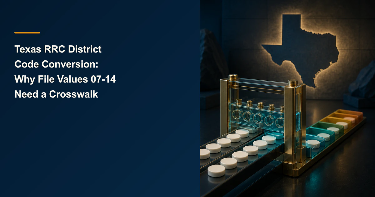 Texas RRC District Code Conversion: Why File Values 07-14 Need a Crosswalk