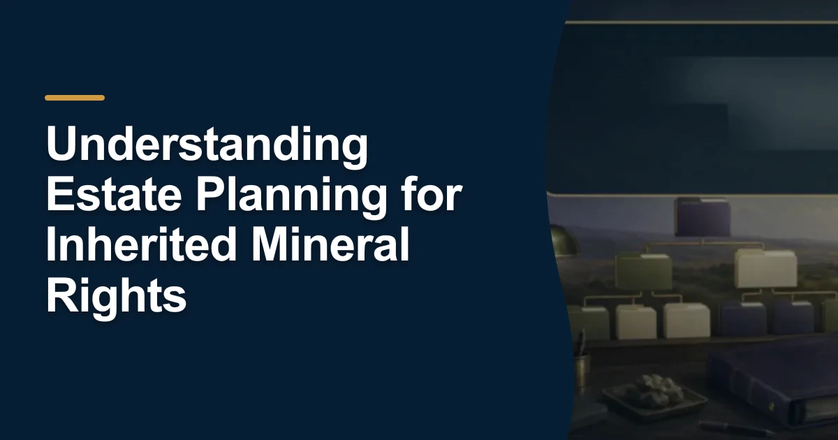 MRX article cover with the title “Understanding Estate Planning for Inherited Mineral Rights”.