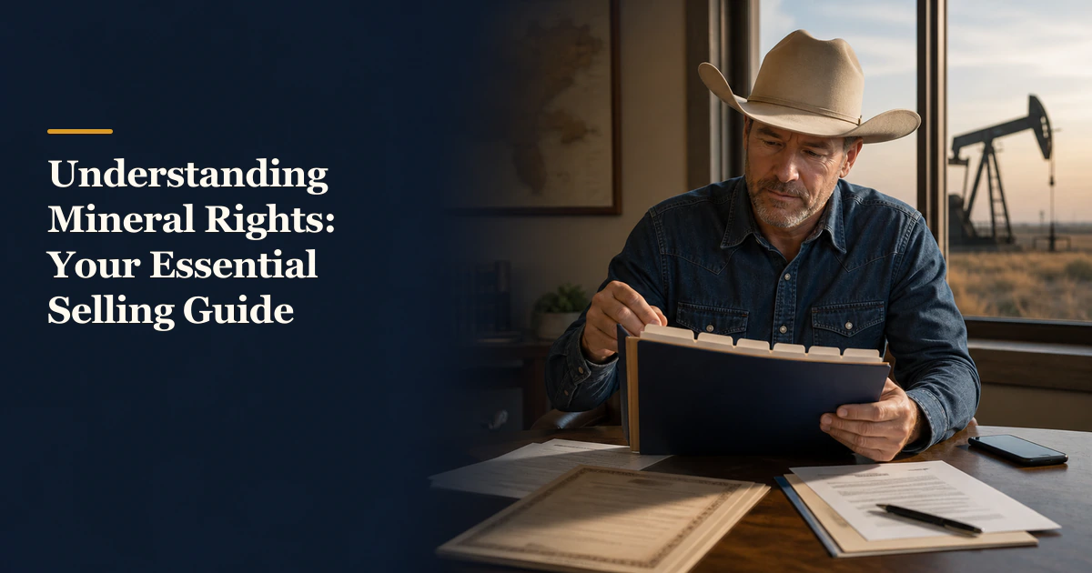 Title reads “Understanding Mineral Rights: Your Essential Selling Guide”.