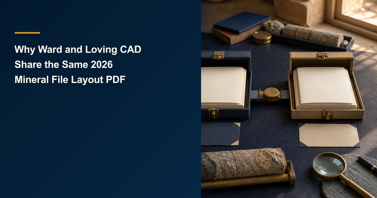 Why Ward and Loving CAD Share the Same 2026 Mineral File Layout PDF