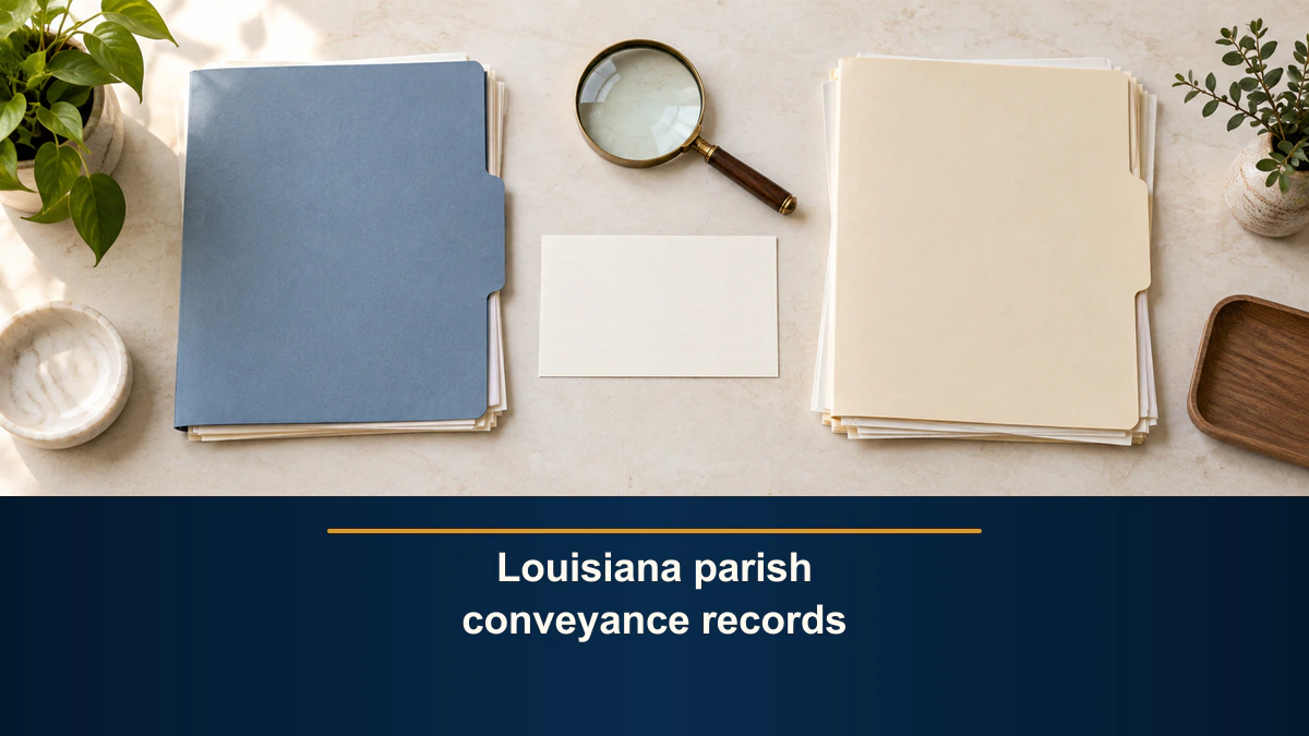 Louisiana parish conveyance records