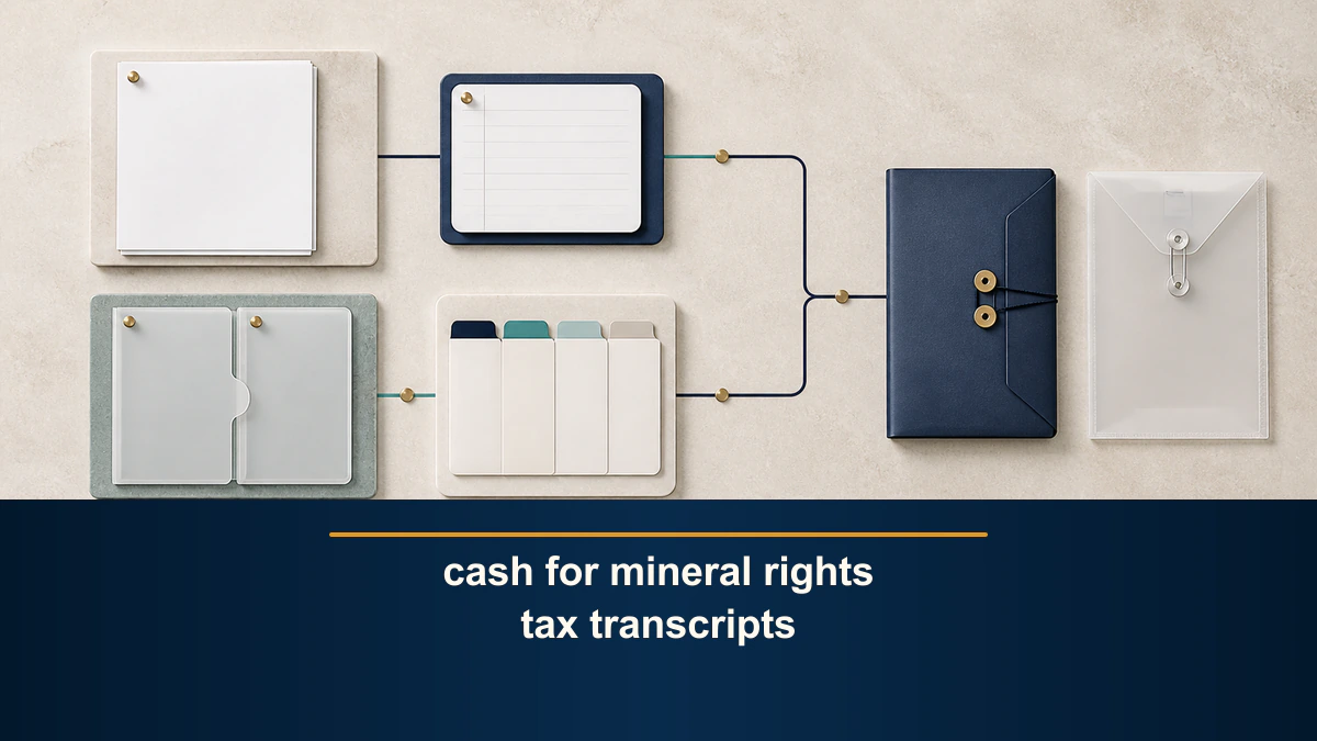 cash for mineral rights tax transcripts