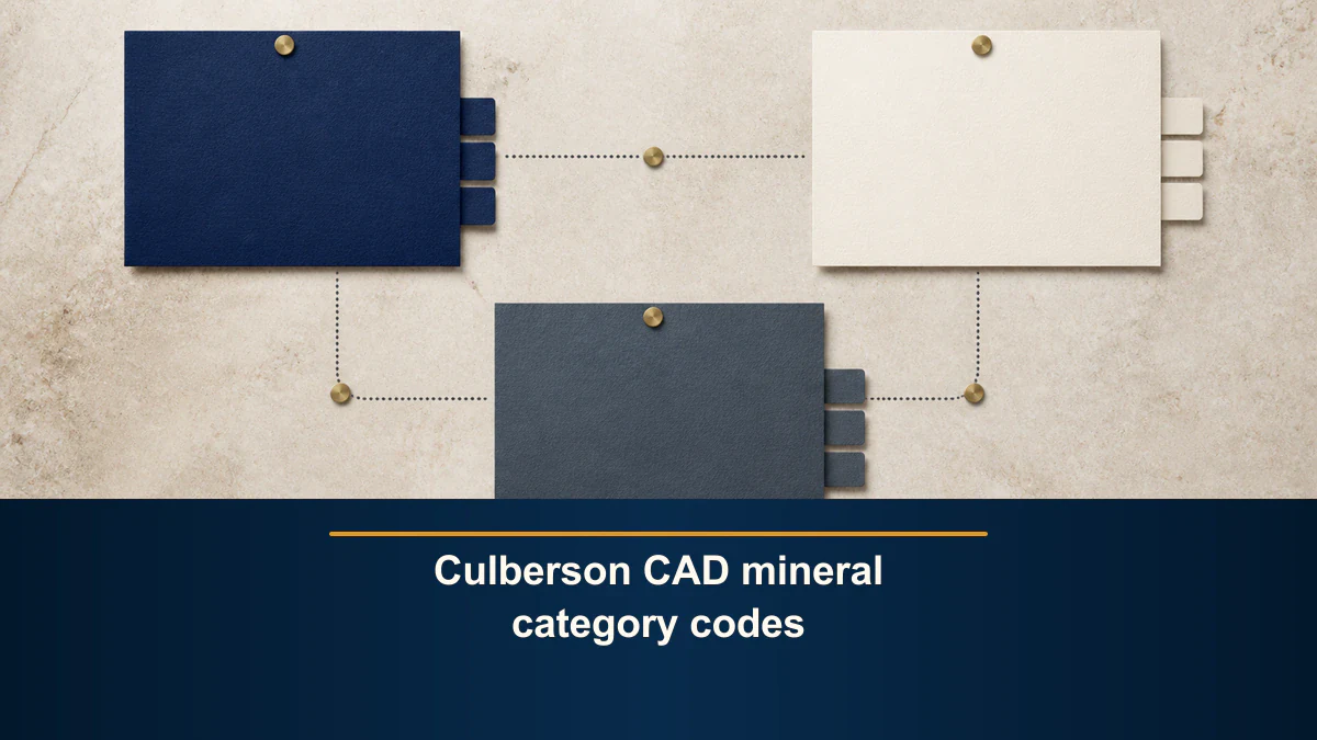 Culberson CAD mineral category codes