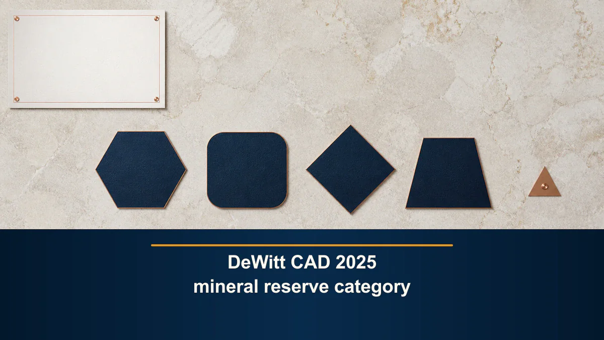 DeWitt CAD 2025 mineral reserve category