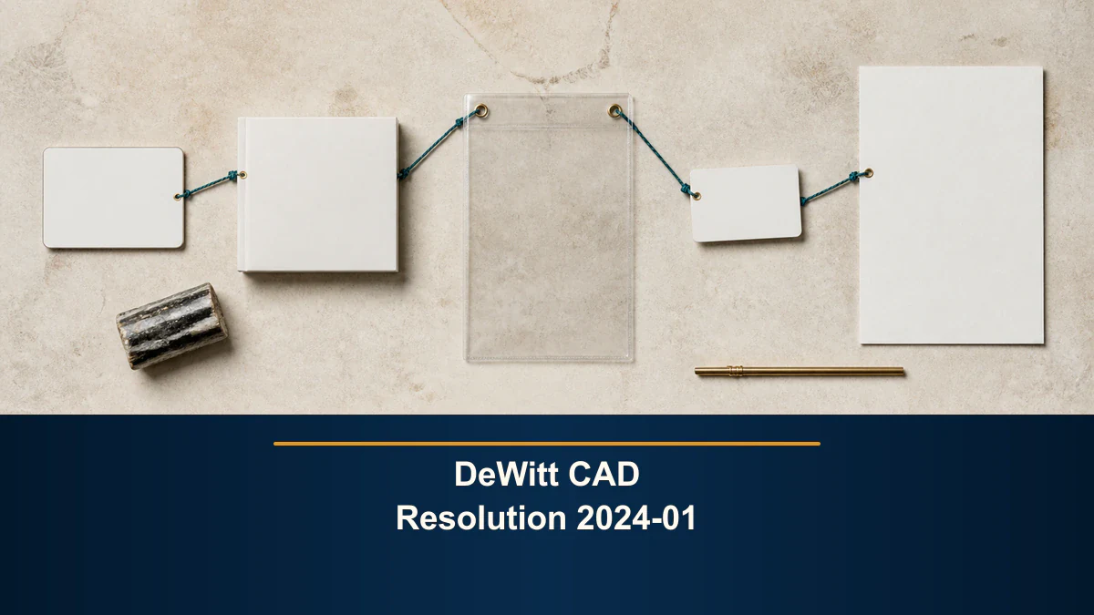DeWitt CAD Resolution 2024-01