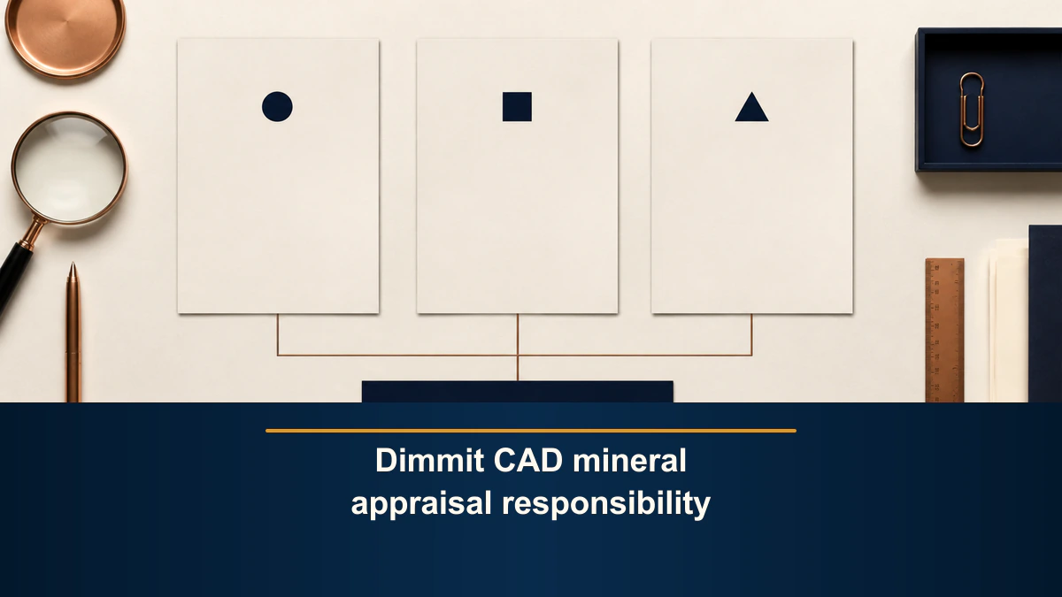 Dimmit CAD mineral appraisal responsibility