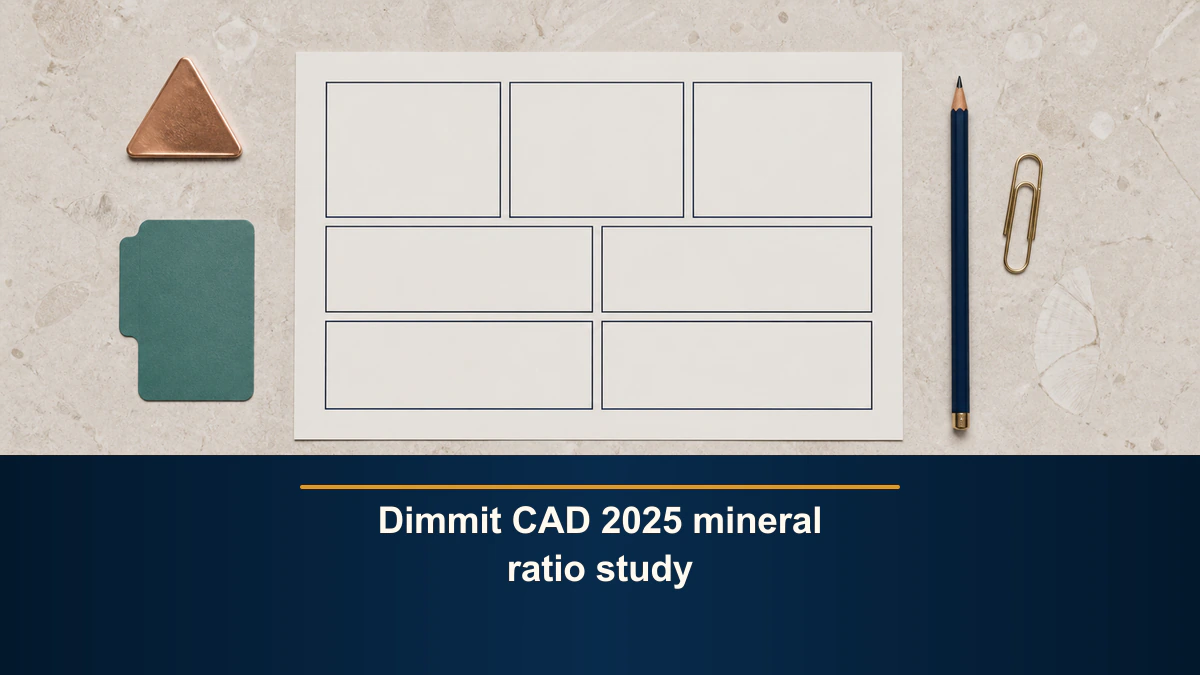 Dimmit CAD 2025 mineral ratio study