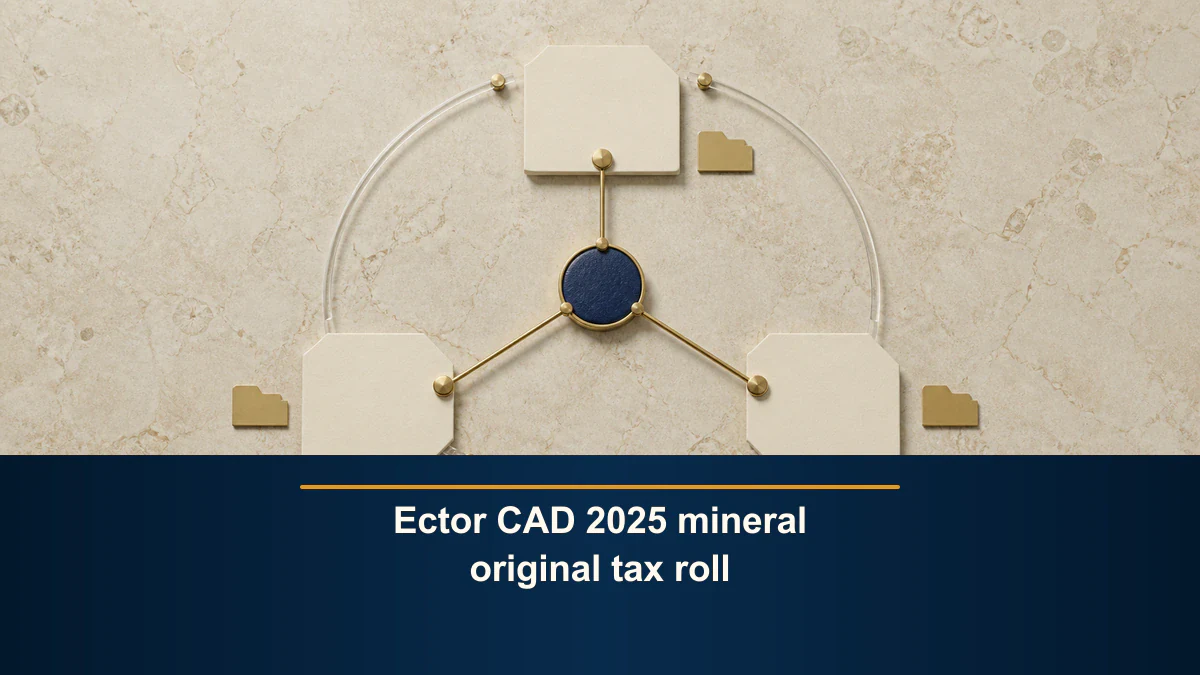 Ector CAD 2025 mineral original tax roll