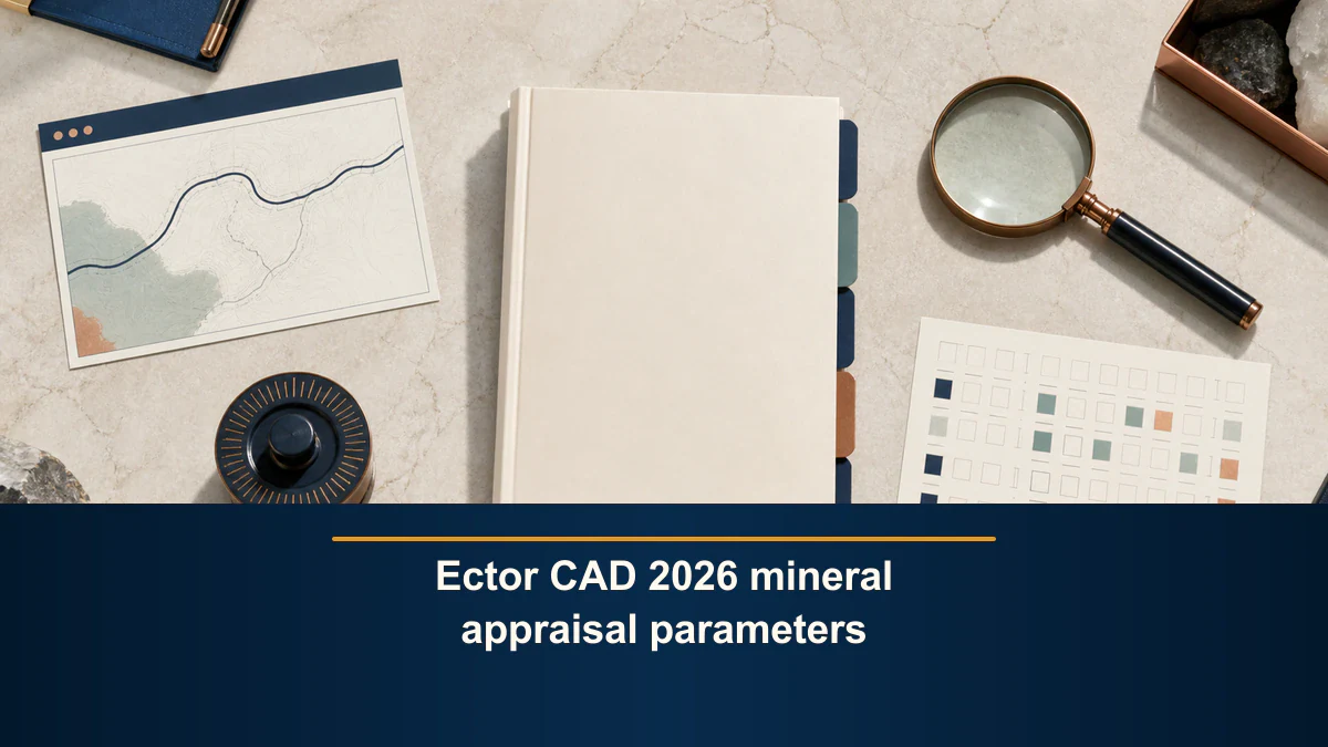 Ector CAD 2026 mineral appraisal parameters