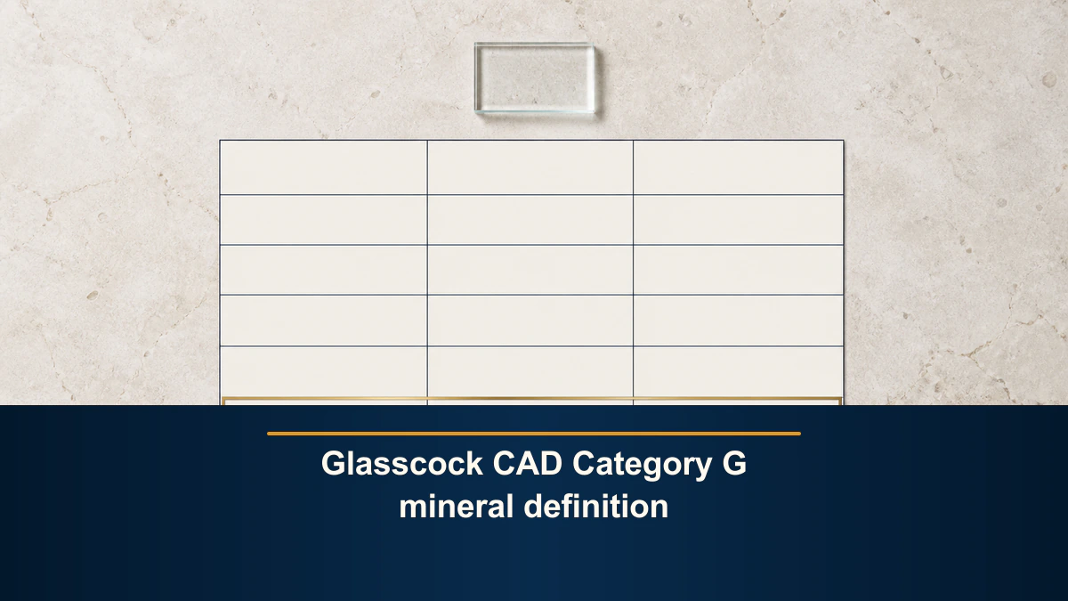 Glasscock CAD Category G mineral definition