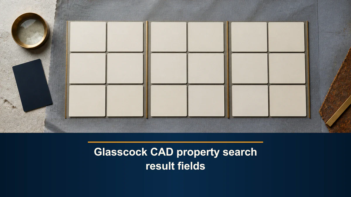 Glasscock CAD property search result fields