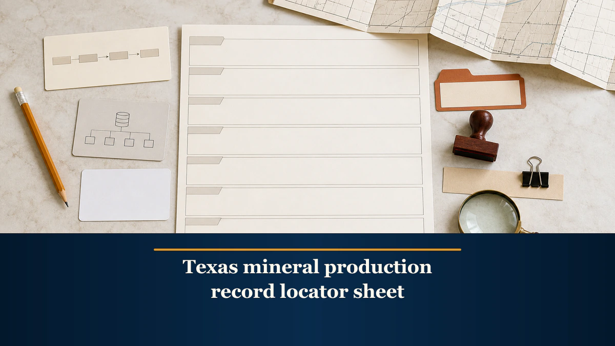 A top-down production-record locator worksheet appears above the exact keyword.