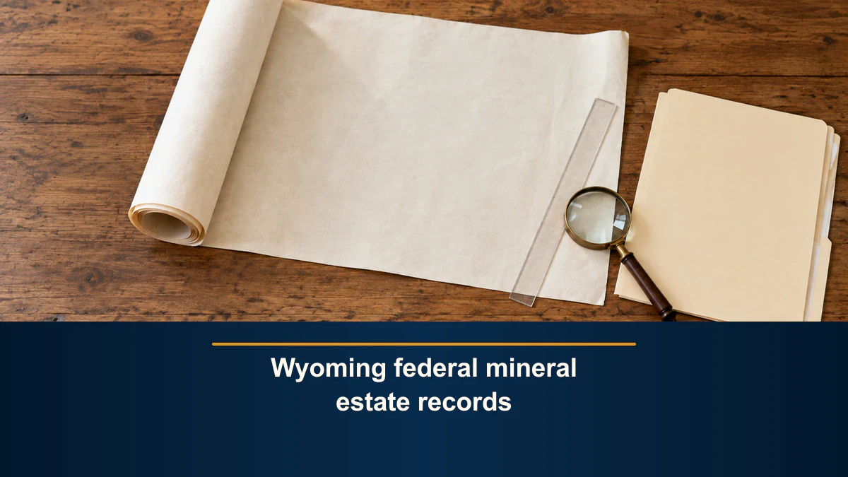 Wyoming federal mineral estate records