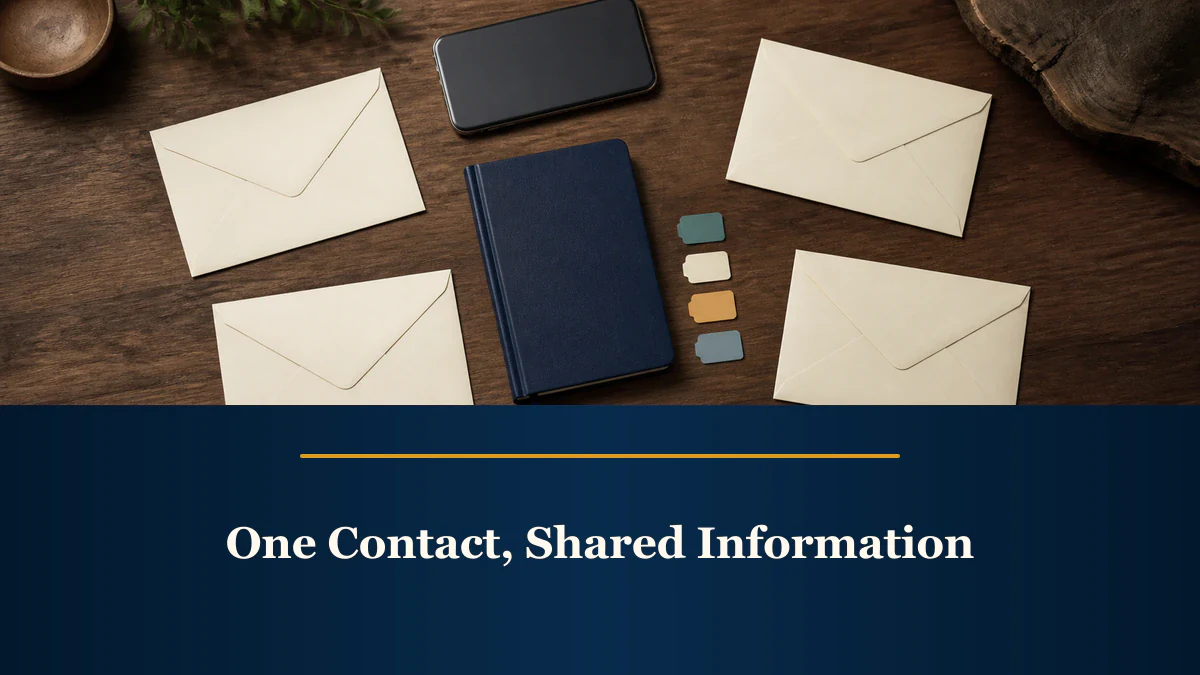One Contact, Shared Information