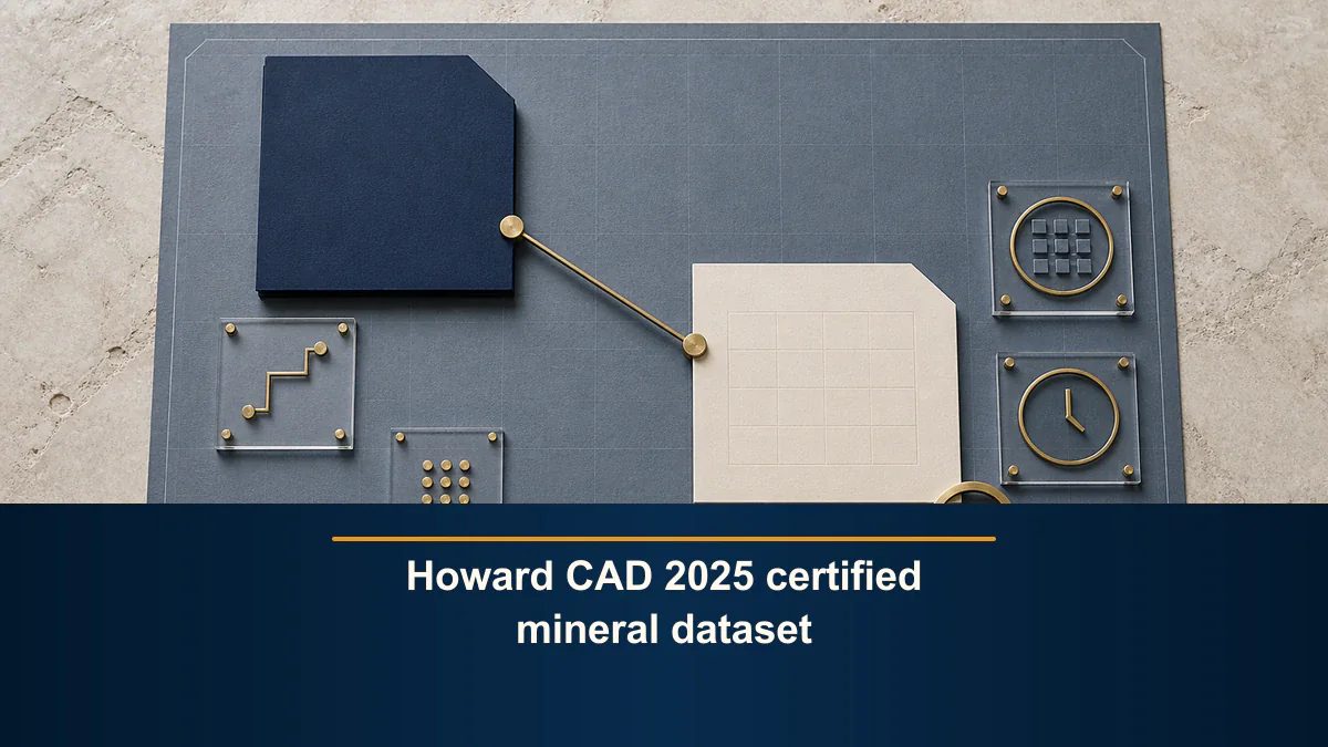 Howard CAD 2025 certified mineral dataset