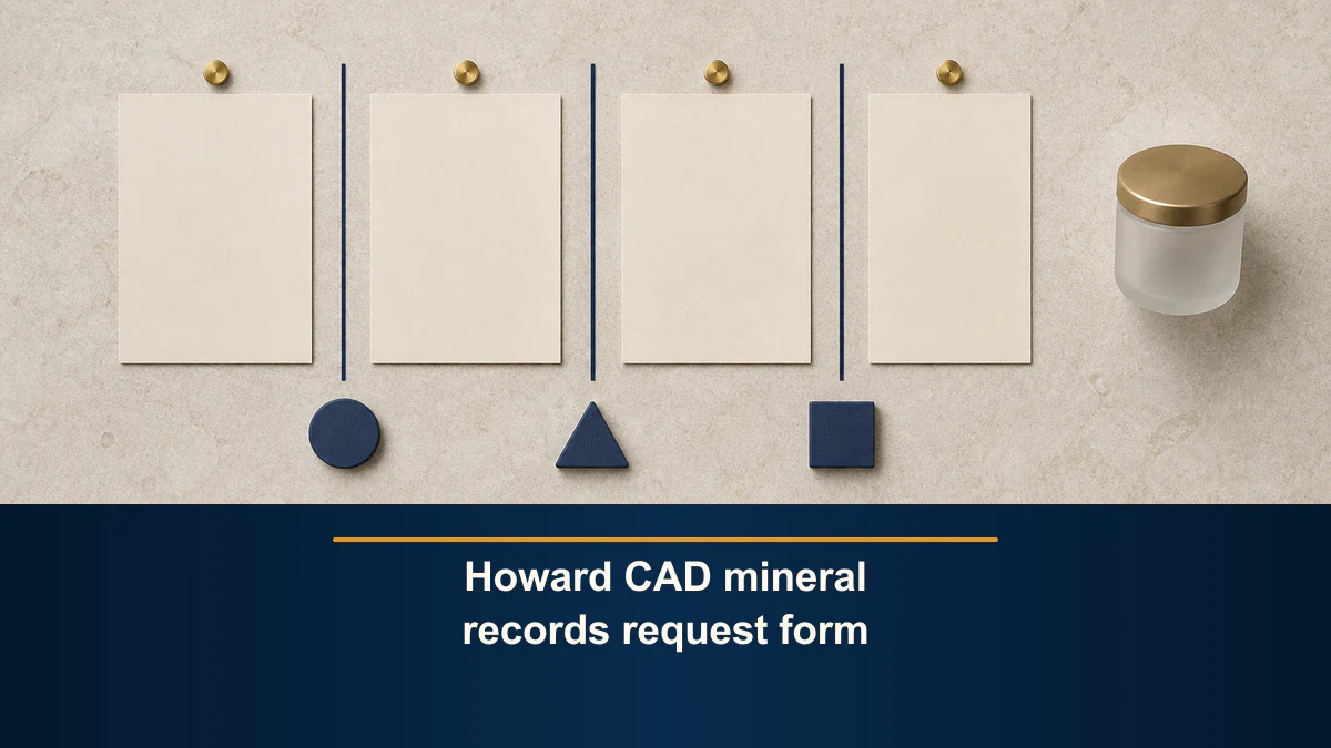 Howard CAD mineral records request form