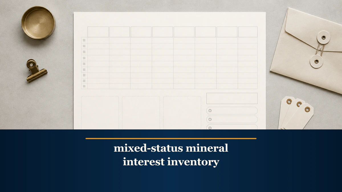 mixed-status mineral interest inventory