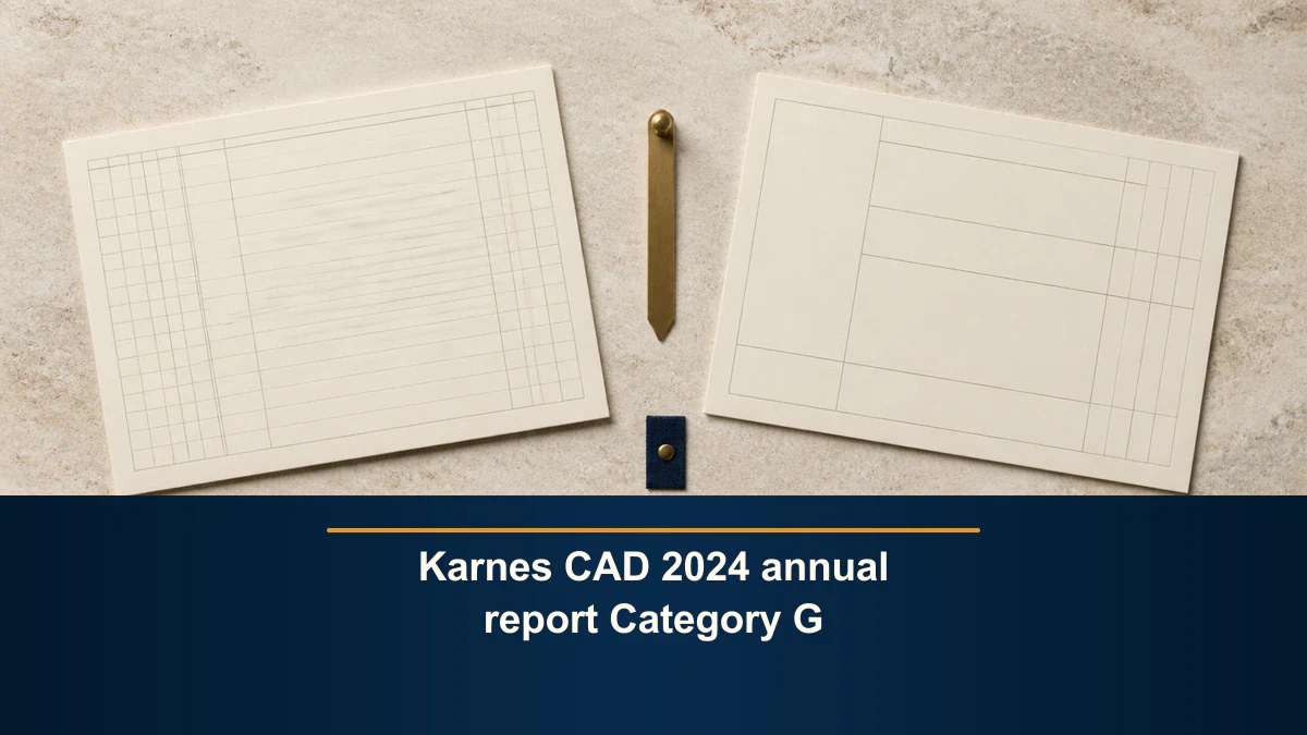 Karnes CAD 2024 annual report Category G