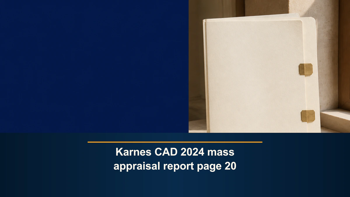 Karnes CAD 2024 mass appraisal report page 20
