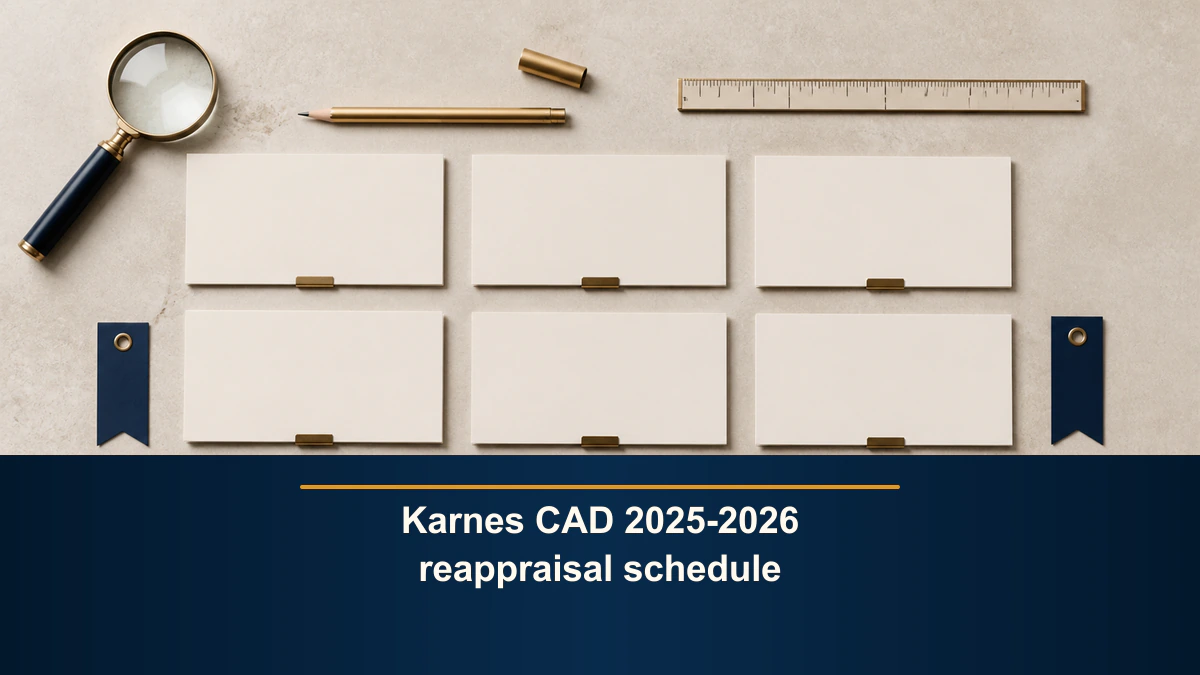 Karnes CAD 2025-2026 reappraisal schedule