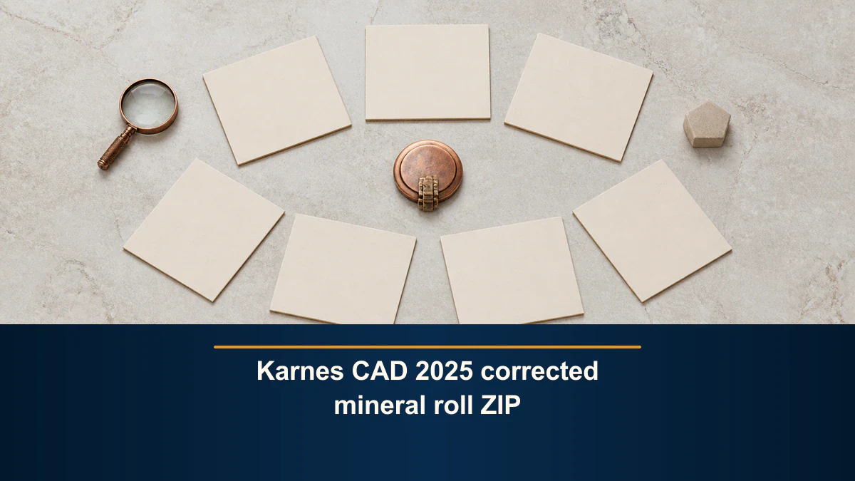 Karnes CAD 2025 corrected mineral roll ZIP