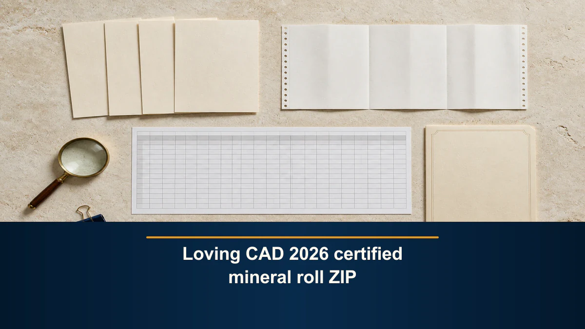 Loving CAD 2026 certified mineral roll ZIP
