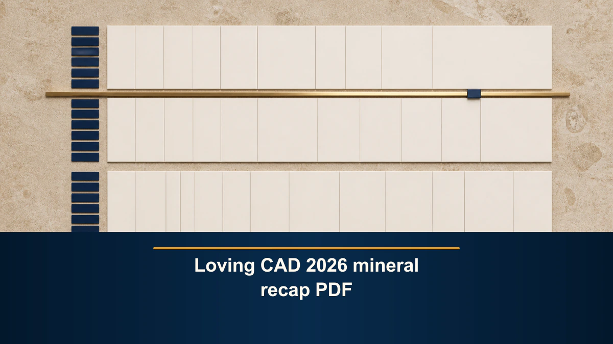 Loving CAD 2026 mineral recap PDF
