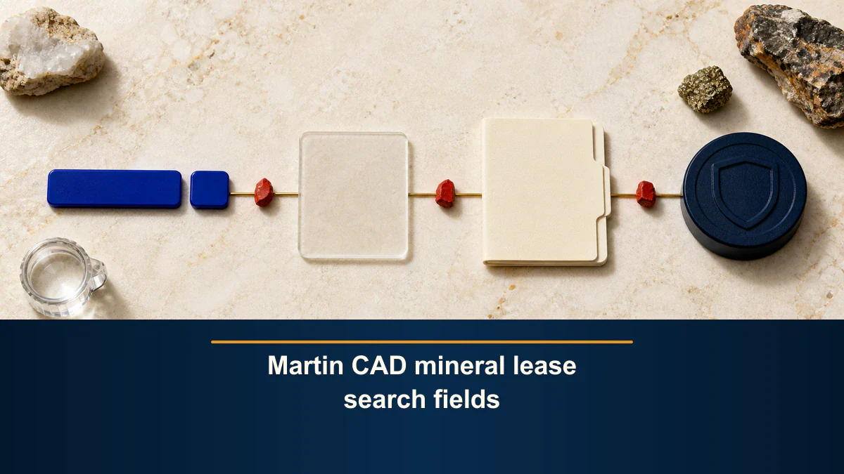 Martin CAD mineral lease search fields