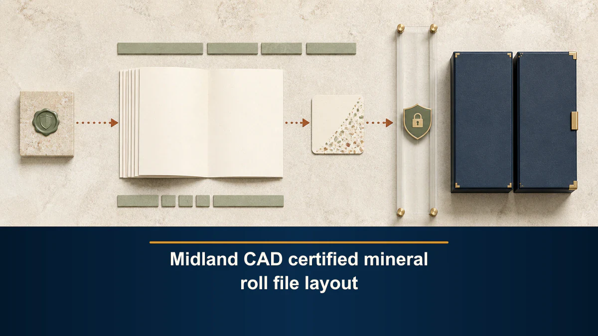 Midland CAD certified mineral roll file layout