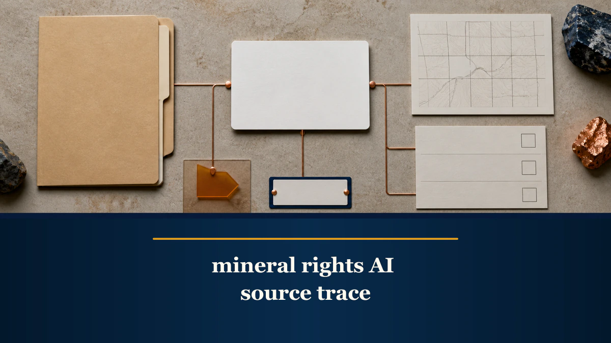 A top-down provenance grid links a blank output card to source records and an unresolved marker under the exact keyword.