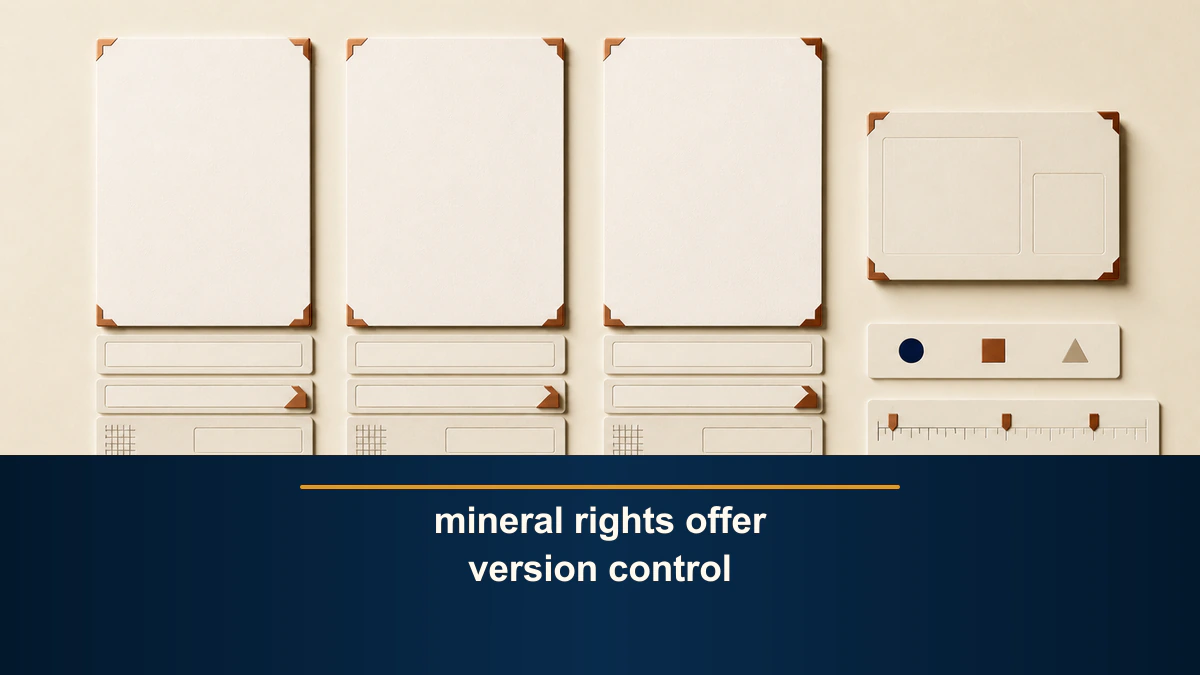 mineral rights offer version control