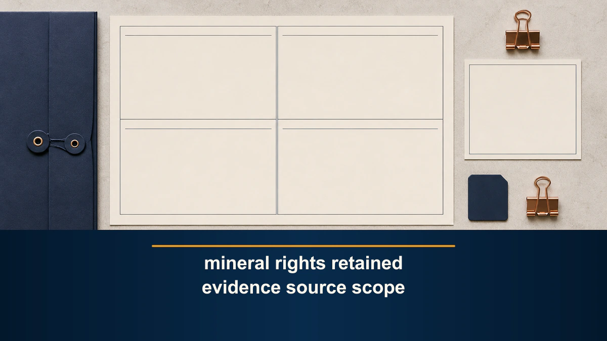 mineral rights retained evidence source scope