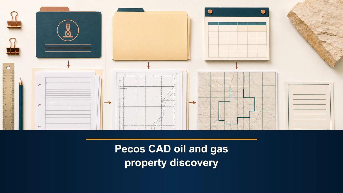 Pecos CAD oil and gas property discovery