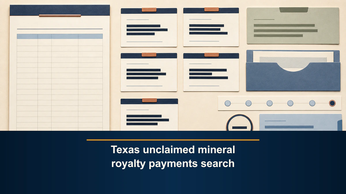 Texas unclaimed mineral royalty payments search