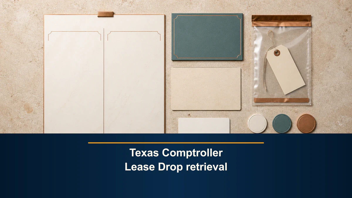 Texas Comptroller Lease Drop retrieval