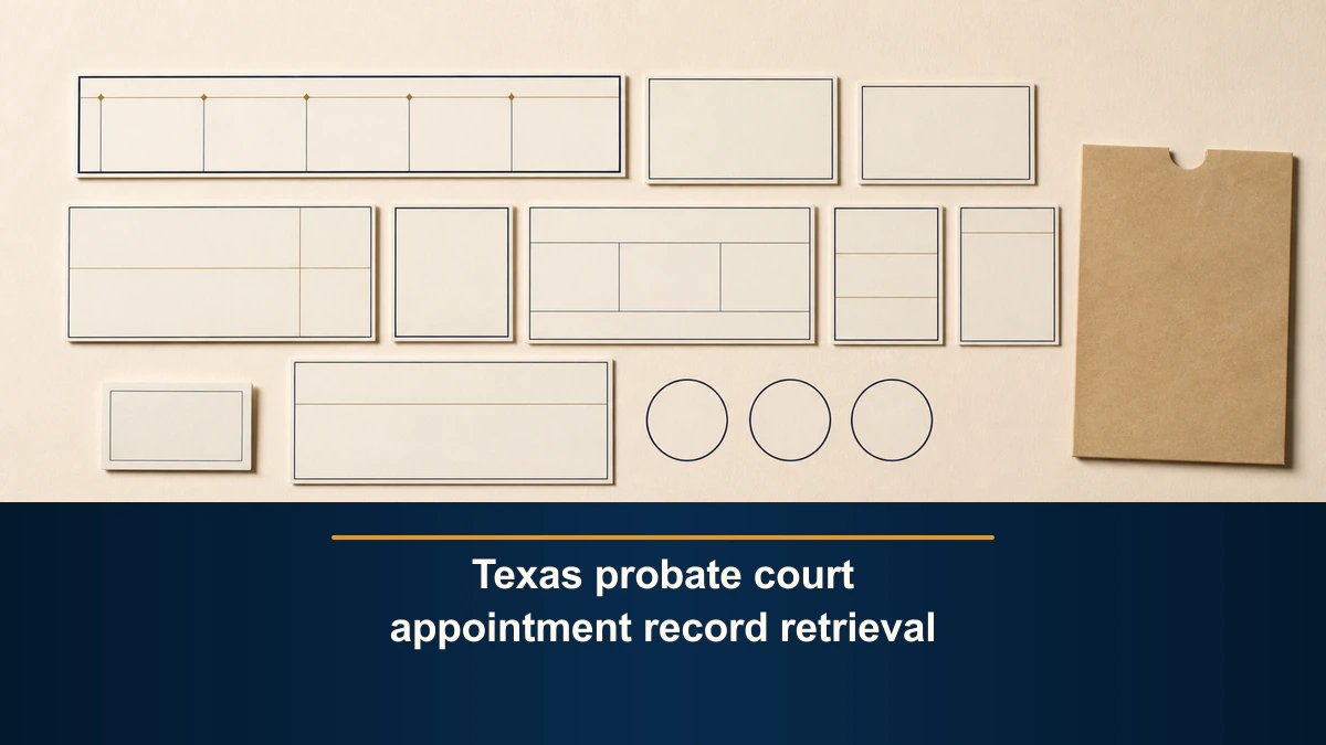 Texas probate court appointment record retrieval