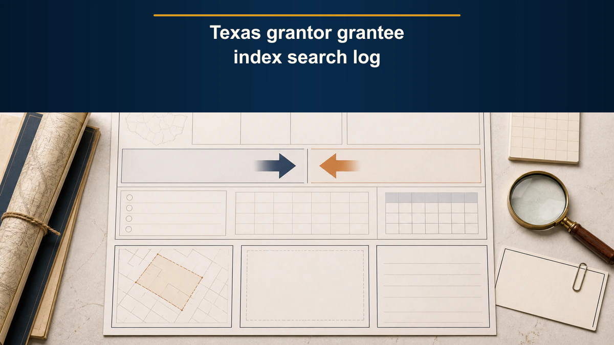Texas grantor grantee index search log