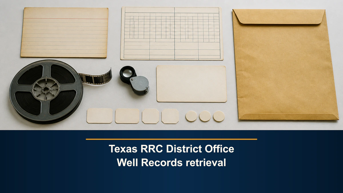 Texas RRC District Office Well Records retrieval